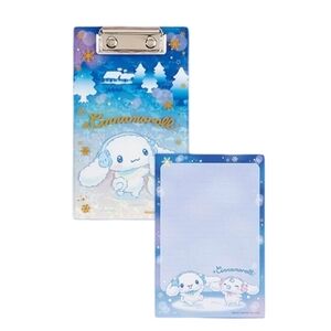 Sanrio Cinnamoroll Miruku Clipboard and Memo Notepad Set Blue